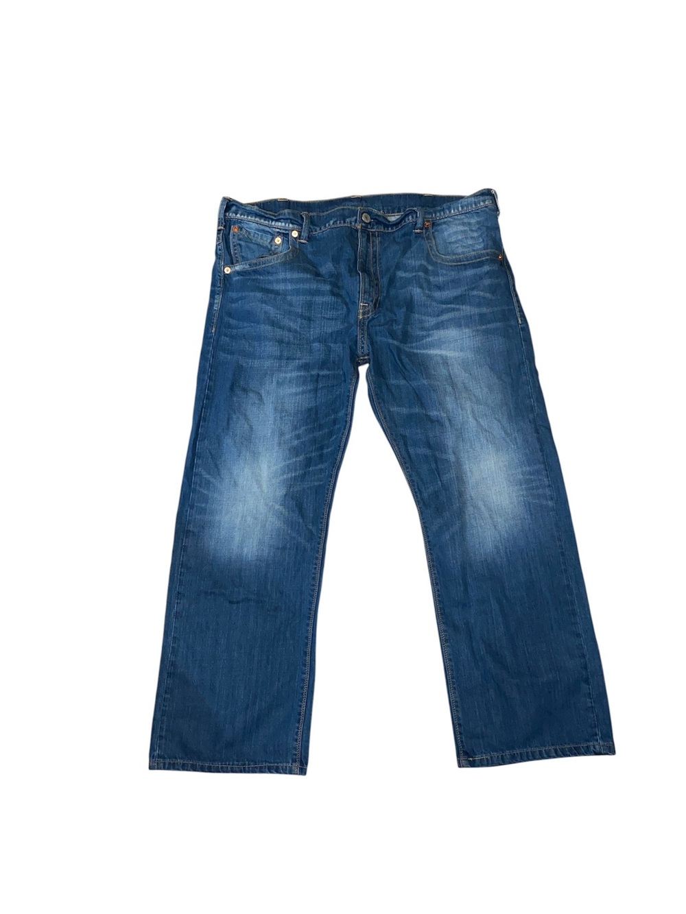 Levis 504 Y2K Straight Jeans Mens Size W44 L30 Blue Denim Classic
